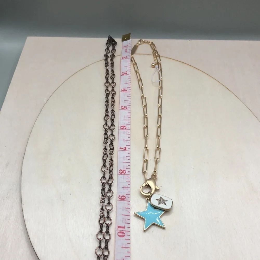Curated bundle trendy boho style charm necklaces.